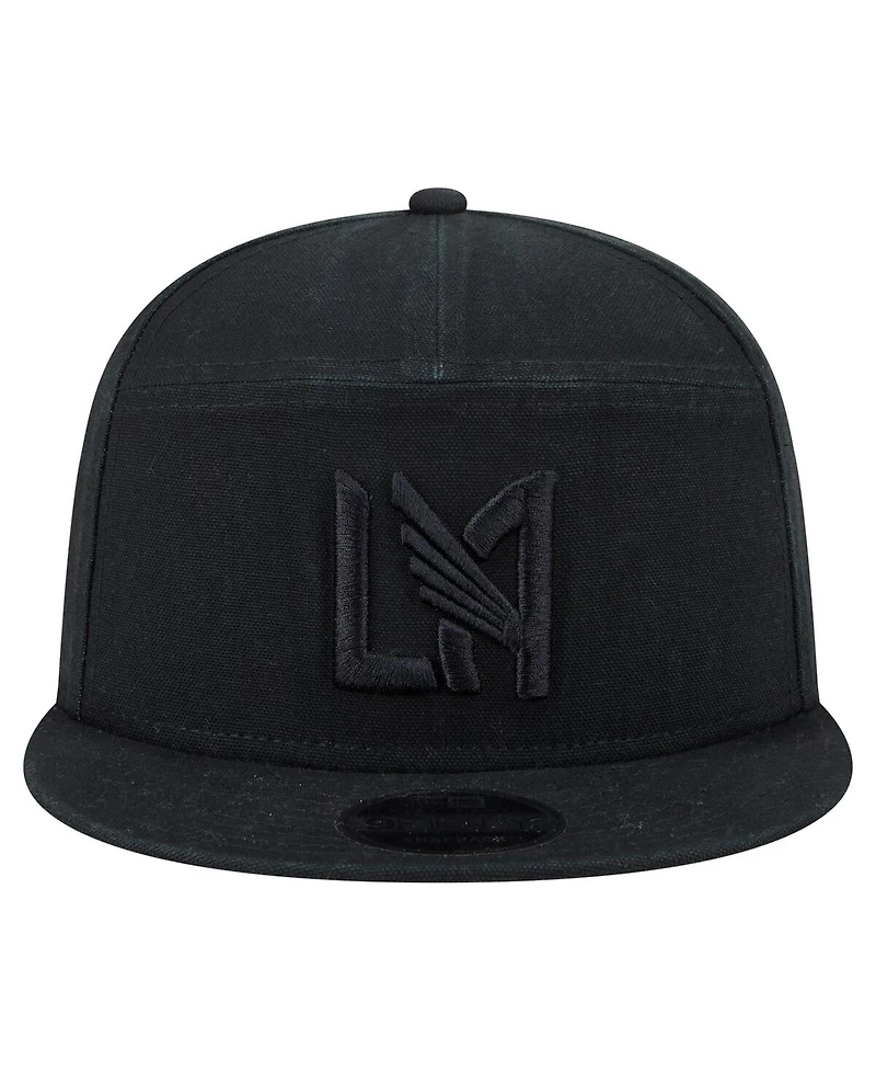 New Era Men's Black Lafc Canvas 9FIFTY Snapback Hat