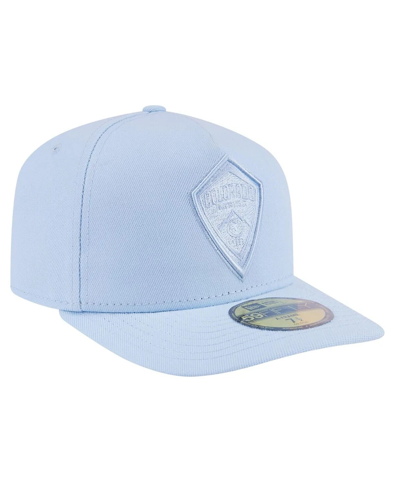 New Era Men's Light Blue Colorado Rapids Color Pack A-Frame 59FIFTY Fitted Hat