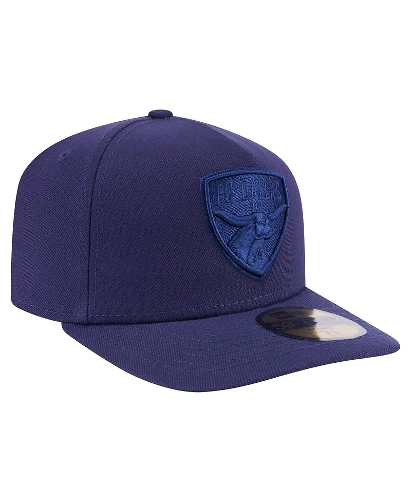 New Era Men's Navy Fc Dallas Color Pack A-Frame 59FIFTY Fitted Hat