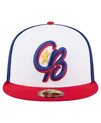 New Era Men's White/Red Kannapolis Cannon Ballers Authentic Collection 59FIFTY Fitted Hat