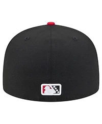 New Era Men's Black/Red Fresno Grizzlies Authentic Collection 59FIFTY Fitted Hat