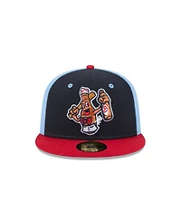New Era Men's Navy Salem Red Sox Theme Nights 59FIFTY Fitted Hat