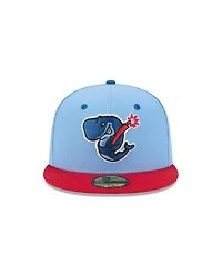 New Era Men's Blue Eugene Emeralds Theme Nights 59FIFTY Fitted Hat