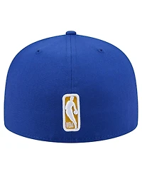 New Era Men's Royal Golden State Warriors Stitch 59FIFTY Fitted Hat