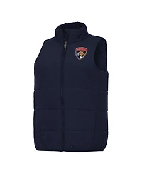 Antigua Women's Navy Florida Panthers Experience Full-Zip Vest