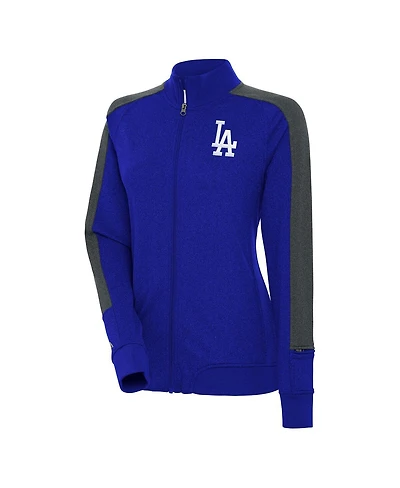 Antigua Women's Royal Los Angeles Dodgers Strike Full-Zip Track Jacket