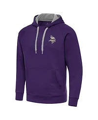 Antigua Men's Minnesota Vikings Brushed Carbon Victory Pullover Hoodie