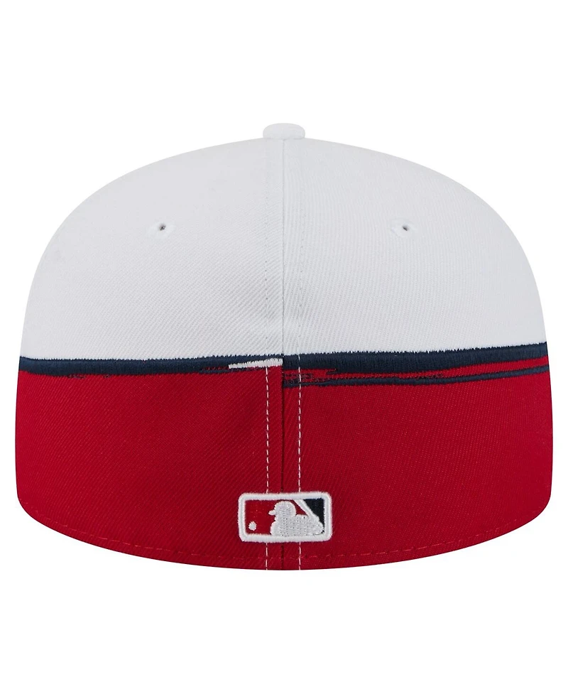 New Era Men's Red/White Washington Nationals Paint Stroke 59FIFTY Fitted Hat