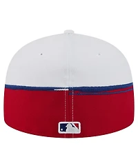 New Era Men's Red/White Philadelphia Phillies Paint Stroke 59FIFTY Fitted Hat