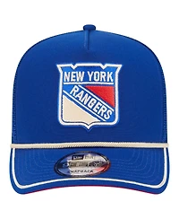 New Era Men's Blue New York Rangers Vintage Team Rope A-Frame 9FIFTY Snapback Hat