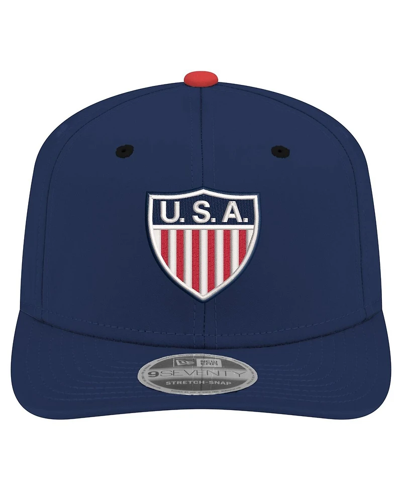 New Era Men's Navy Usmnt 1950 Retro 9SEVENTY Stretch-Snap Hat