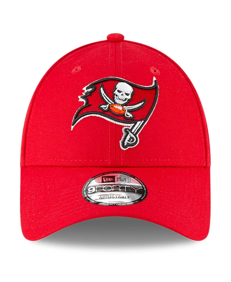 New Era Men's Red Tampa Bay Buccaneers 50th Anniversary Side Patch 9FORTY Adjustable Hat