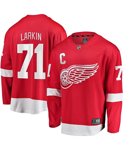 Fanatics Men's Dylan Larkin Red Detroit Wings 2023/24 Captain Breakaway Player Jersey