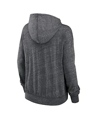 Nike Women's Heather Charcoal New York Jets Team Spirit Gym Vintage Lightweight Hoodie Top