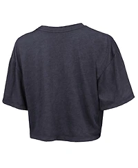 Majestic Women's Navy Oklahoma City Thunder Boxy Crop Top