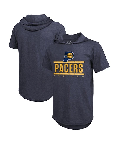 Majestic Men's Navy Indiana Pacers Tri-Blend Hoodie T-Shirt