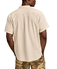 Lucky Brand Men's Double Gauze Short Sleeve Shirt