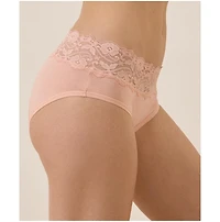 Pact Women's Organic Cotton Lace Waist Brief 3-Pack