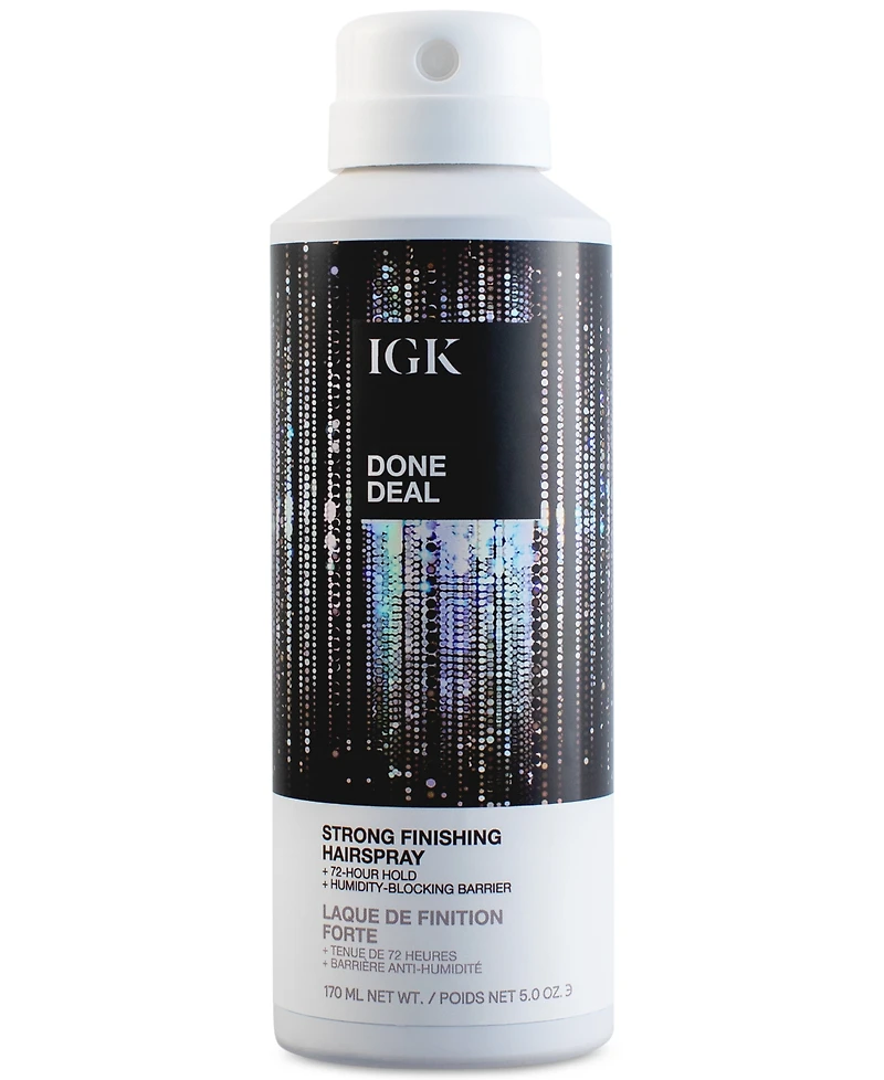 Igk Hair Done Deal Strong Finishing Hairspray, 5 oz.