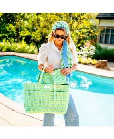 Evelyn Kate Georgia Mirror Collection Artist Designed Quilted Tote Pouch Coordinating Silk Scarf Wrap Sarong Fabric Loop Keychain Accessories