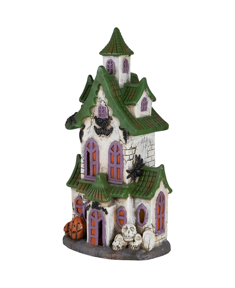 Northlight 22.75" Led Lighted Haunted House with Skulls Halloween Decoration