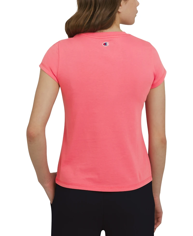Champion Big Girls Short-Sleeve Logo Graphic T-Shirt