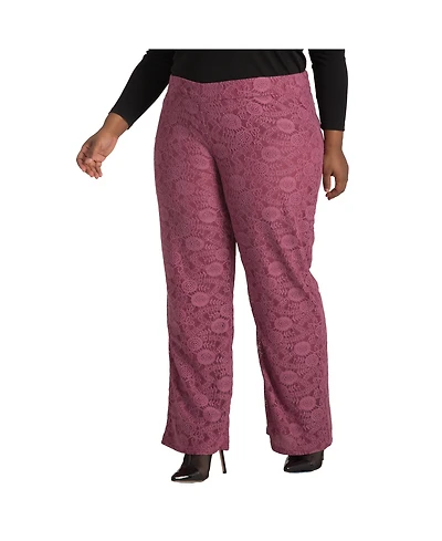 Poetic Justice Plus Lace Wide Leg Pants