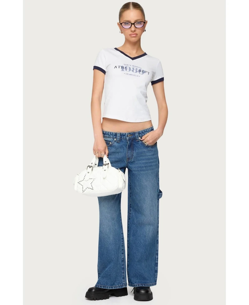 Edikted Women's Carpenter Low Rise Jeans