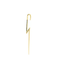 Spero London True Lightning Gemstones Sterling Silver Bolt Ear Crawler