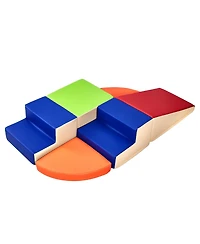 Slickblue Kids 6 Piece Foam Climbing Blocks Set Preschoolers Indoor Play Gym