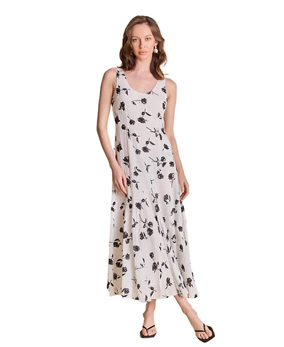endless rose Women's Floral Print Chiffon Maxi Dress