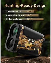 Aofar Hx-700N Hunting Range Finder 700 Yards Waterproof Archery Rangefinder for Bow Hunting with Range and Speed Mode, Free Battery, Carrying Case