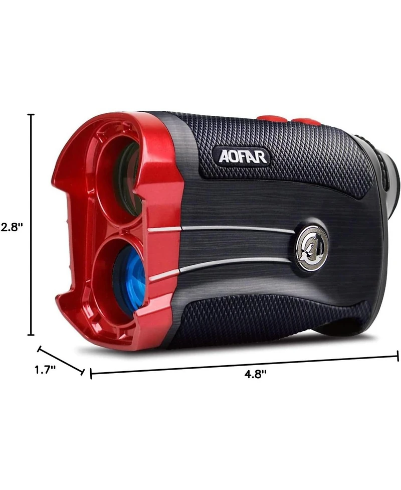 Aofar Gx-2S Rangefinder for Golf & Hunting with Slope and Angle Switch, Flag-Lock with Vibration, Horizontal Distance