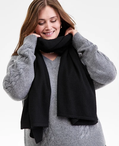 Charter Club 100% Cashmere Oversized Scarf, Macy's Exclusive