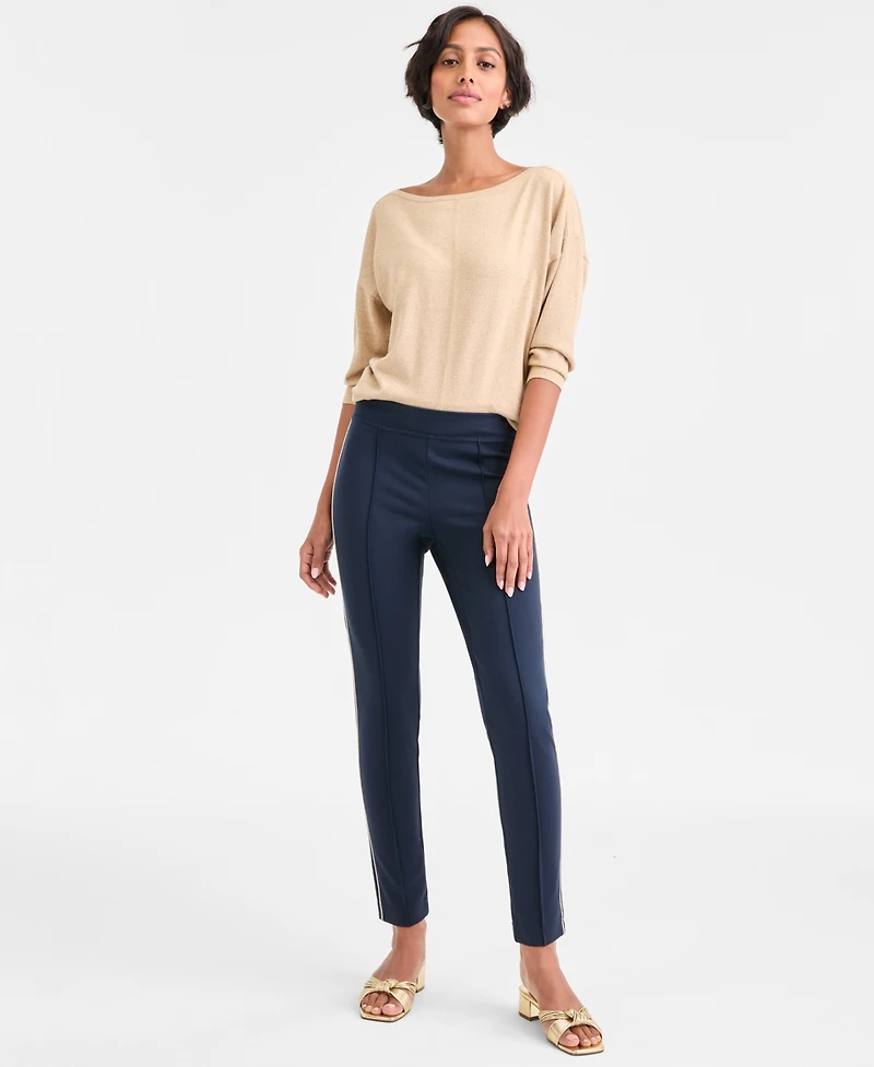 Tommy Hilfiger Women's Dolman-Sleeve Boat-Neck Shine Sweater