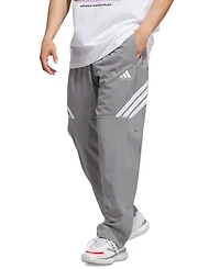adidas Men's Three-Stripe Woven Snap Pants
