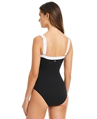 Bleu by Rod Beattie Women's I'm With The Band Square-Neck One-Piece Swimsuit