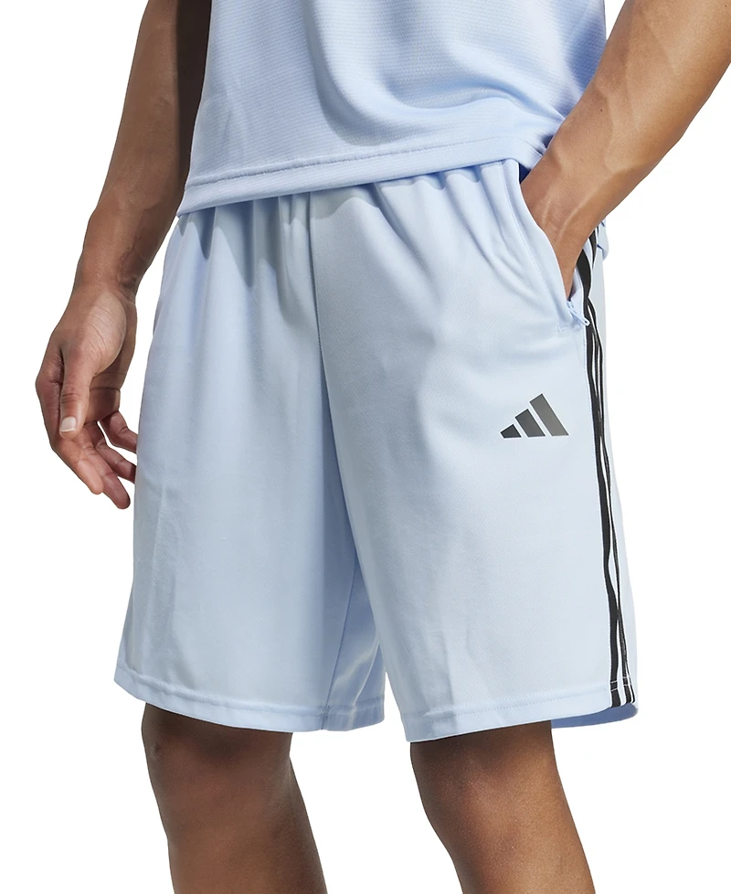 adidas Men's Pique 3-Stripes Logo Training Shorts