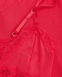 I.n.c. International Concepts Women's Lace-Trim Knit Tank & Pajama Pants Set