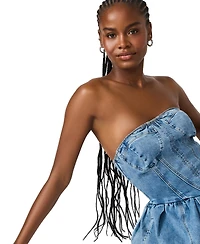 Steve Madden Women's Rina Strapless Corset Dress