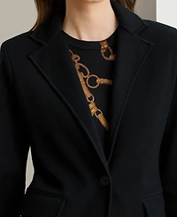 Lauren Ralph Women's Cotton-Blend Sweater Blazer