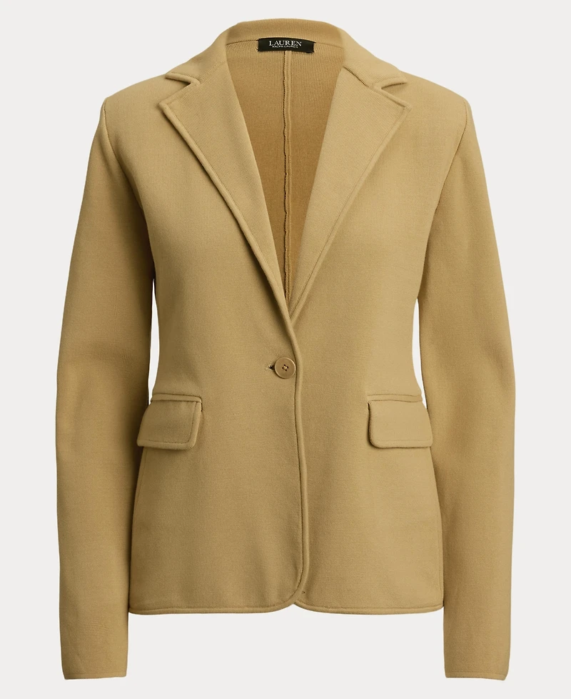 Lauren Ralph Women's Cotton-Blend Sweater Blazer