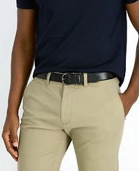 Tommy Hilfiger Men's Nautical Feather Edge Leather Belt