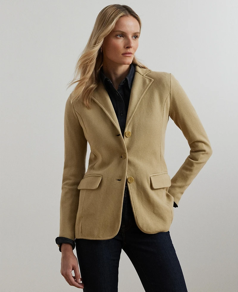 Lauren Ralph Sweater-Knit Blazer