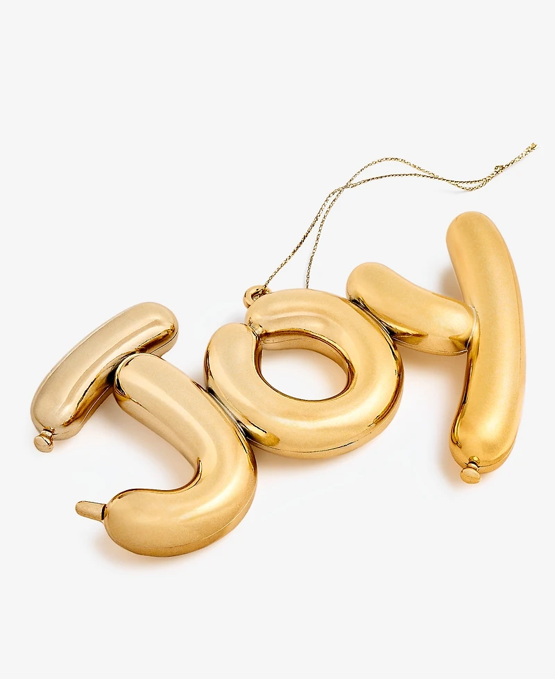 Holiday Lane Merry Magic Gold Balloon Joy Ornament, Macy's Exclusive