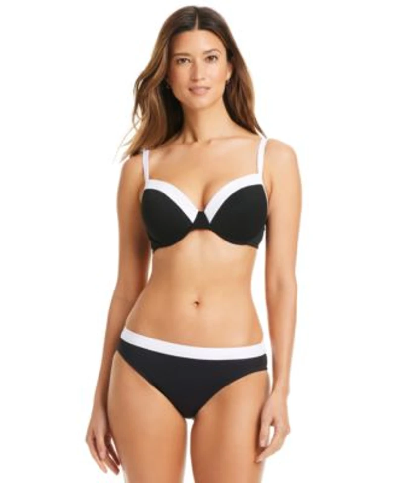 Bleu By Rod Beattie Womens Im With The Band Bikini Top Hipster Bottoms