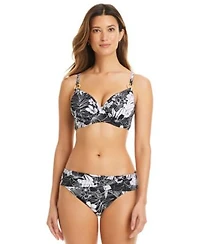 Bleu By Rod Beattie Womens Double Duty Bikini Top Sarong Hipster Bottoms