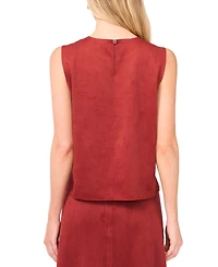Vince Camuto Women's Sleeveless Faux-Suede Top
