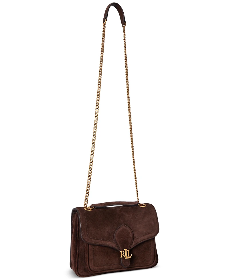 Lauren Ralph Lauren Suede Small Bradley Convertible Bag