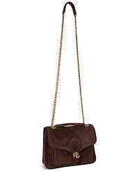 Lauren Ralph Lauren Suede Small Bradley Convertible Bag